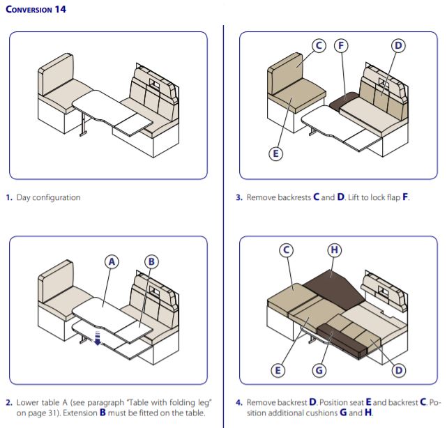 McLouis Zo Maak Je Van De Eethoek Een Extra Bed Dicar Motorhomes